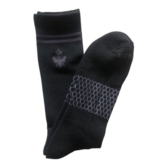 Bombas NIP Men's Women's Ultimate Comfort Calf Socks Black Gray Extra Large - Picture 4 of 8